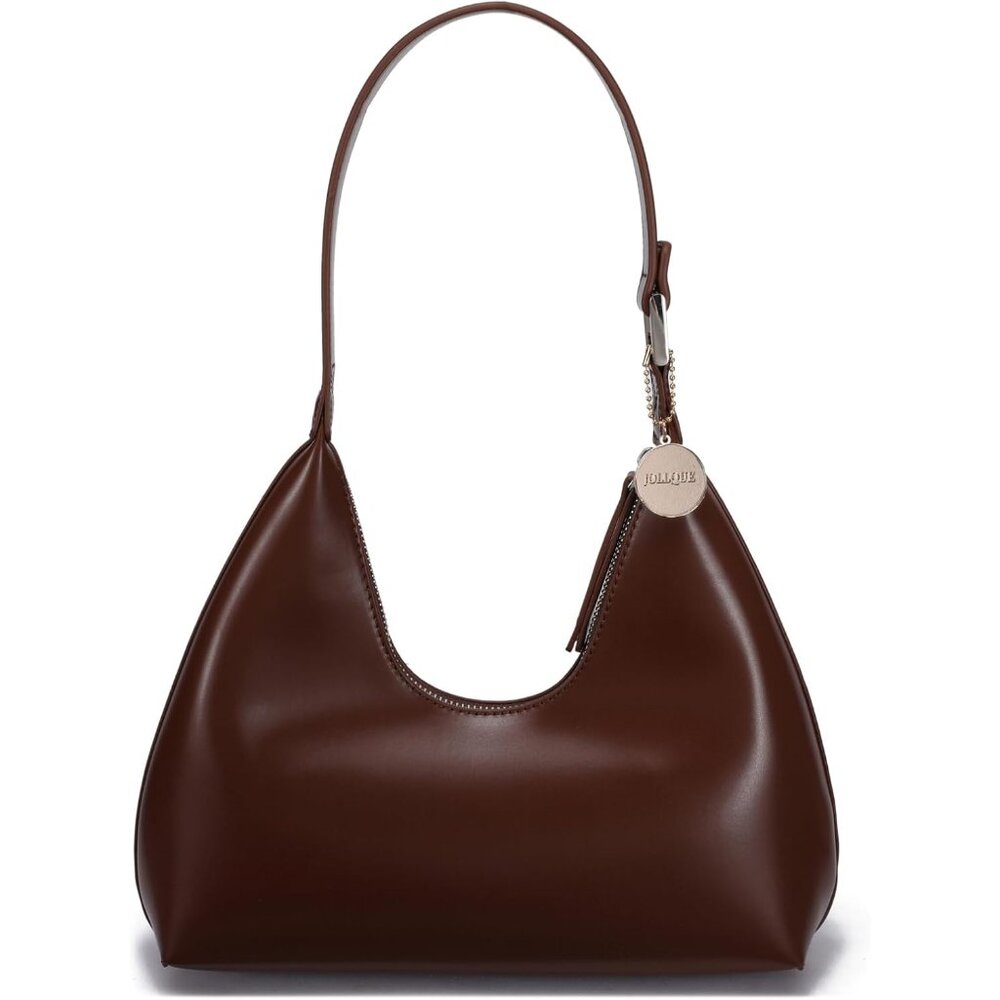 Elegant Small Faux Leather Hobo Bag - Unique Trendy Shoulder Purse For Women